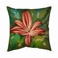 Begin Home Decor 20 x 20 in. Blaze Tiger Lilies-Double Sided Print Indoor Pillow 5541-2020-FL242